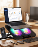 Cift fanli laptop sogutucu rgb isikli se 98b2 Cift fanli laptop sogutucu rgb isikli se 98b2