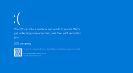 Blue screen
