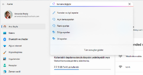Settings search Settings search
